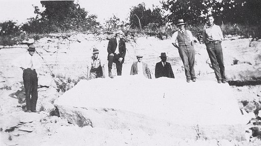Pearse Hollenbeck (far right) in Kansas.  White's Studio, St